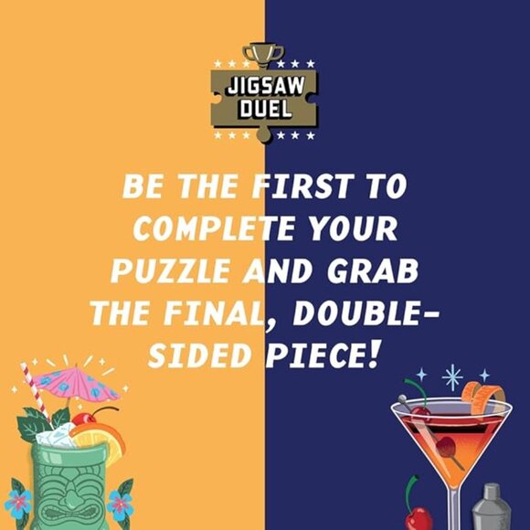 ($8) Cocktail Clash: Pina Colada vs Manhattan (Jigsaw Duel) - Picture 6 of 6